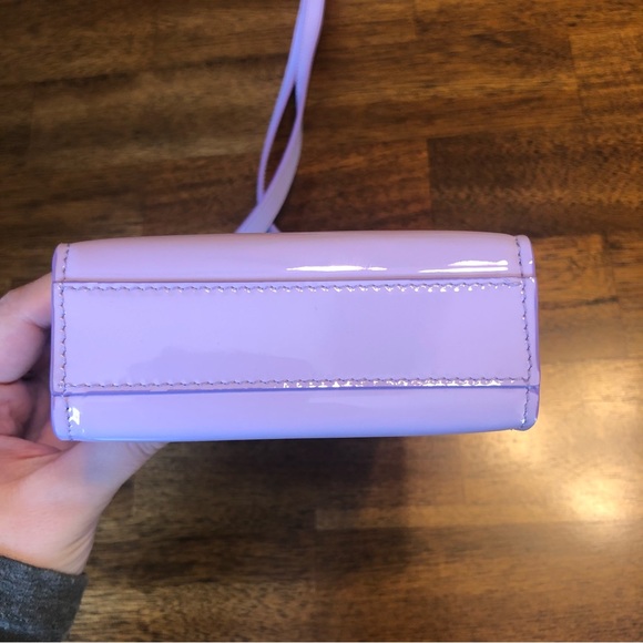 NEW $990 GIVENCHY Mini 4G Patent Leather Crossbody Bag in Lilac! - Picture 13 of 16
